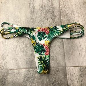 Tropical pineapple bikini bottoms